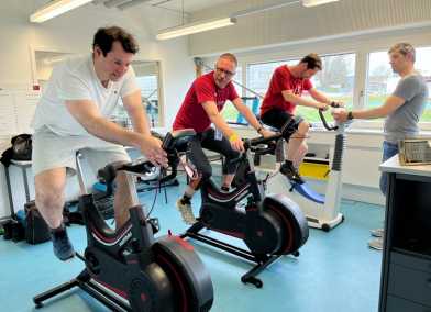 Researchers exercising